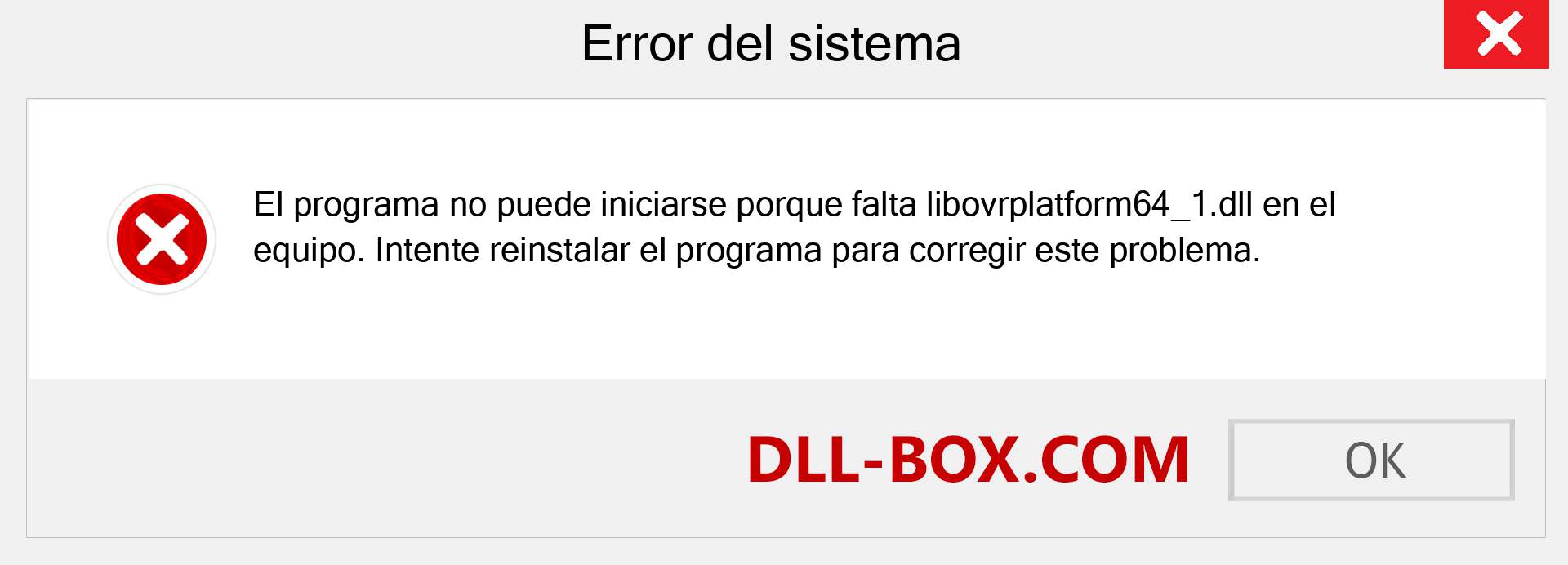 ¿Falta el archivo libovrplatform64_1.dll ?. Descargar para Windows 7, 8, 10 - Corregir libovrplatform64_1 dll Missing Error en Windows, fotos, imágenes